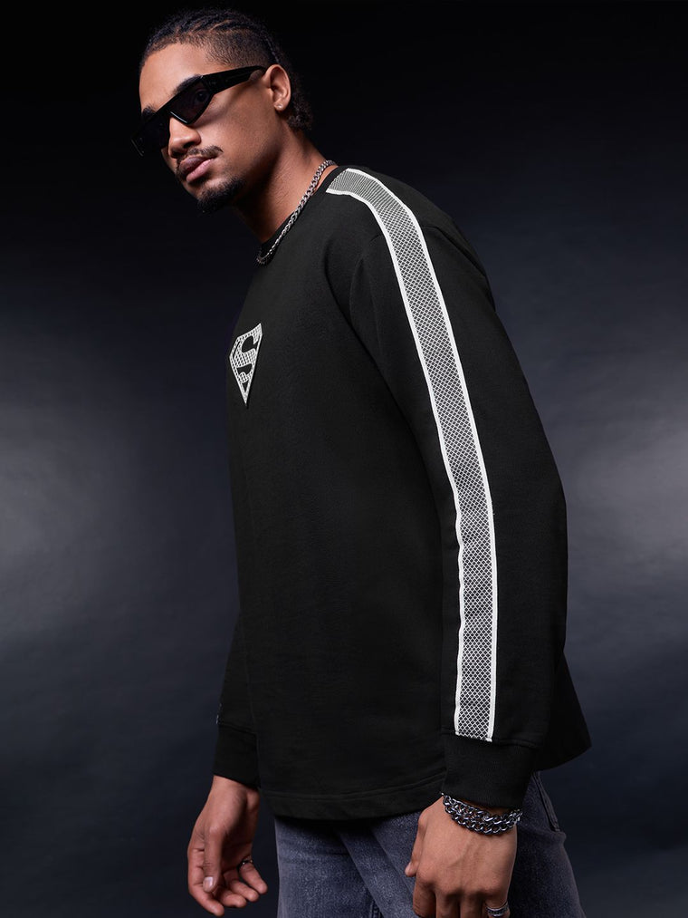 Superman: Steel Oversized Full Sleeve T-Shirts