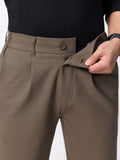 Super Flex Pants: Sienna Brown Men Super Flex Pants