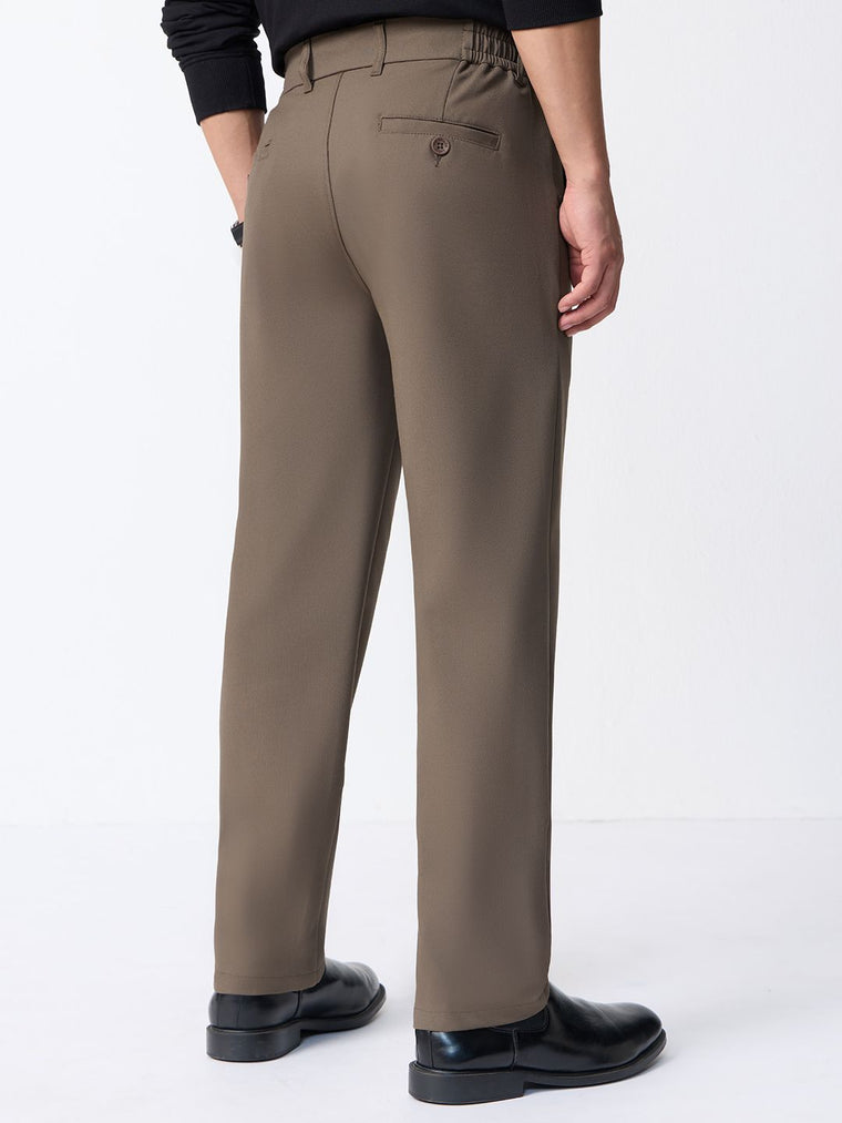 Super Flex Pants: Sienna Brown Men Super Flex Pants