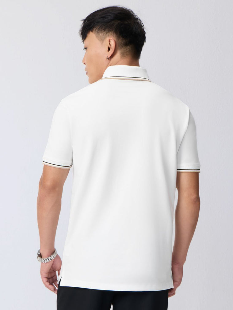 Pique Polo: Ivory Classic Polos