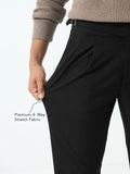 Gurkha Pants: Jet Black Men Super Flex Pants