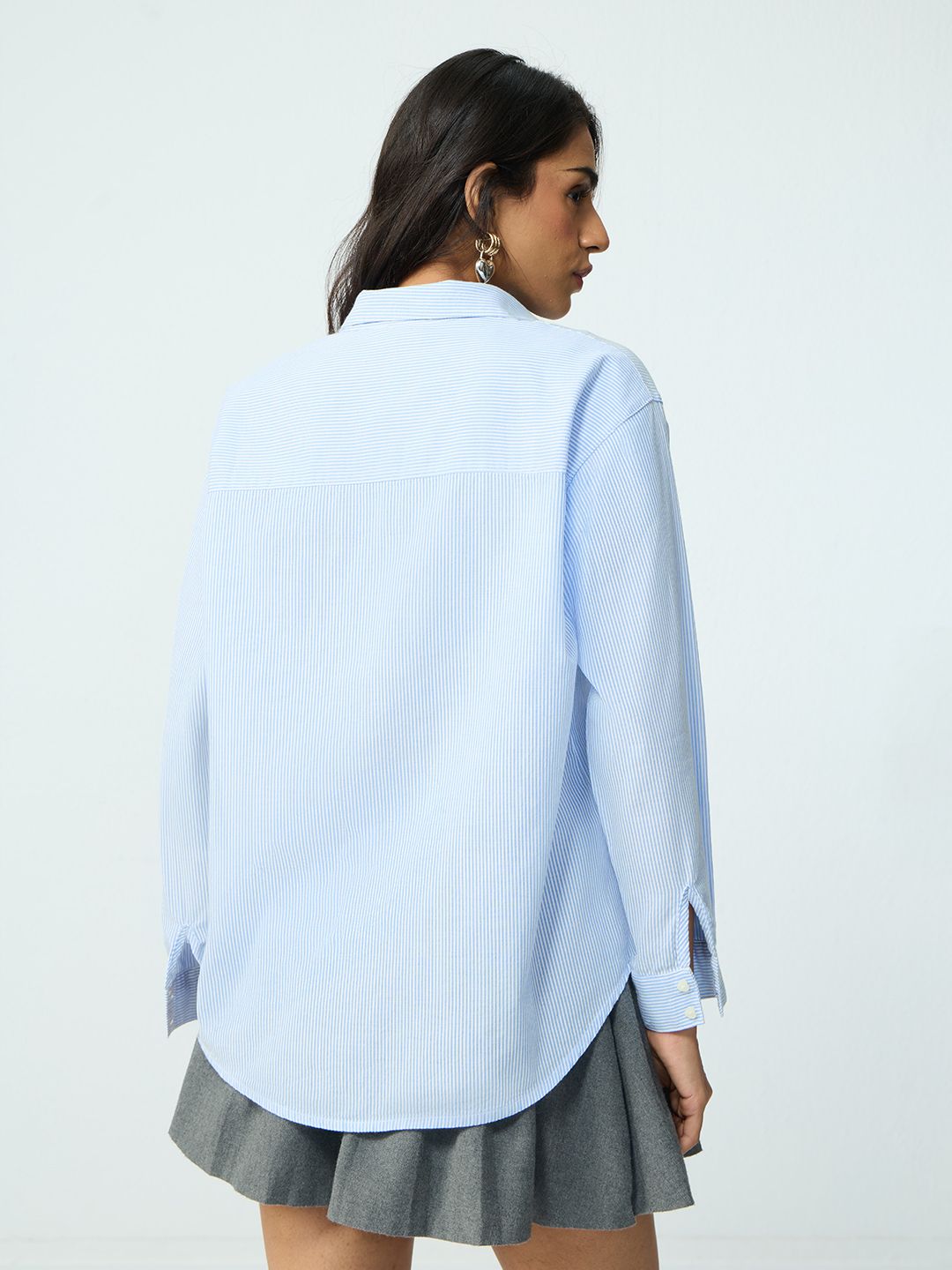 Stripe Shirt: Blueprint Women Oversized Shirts