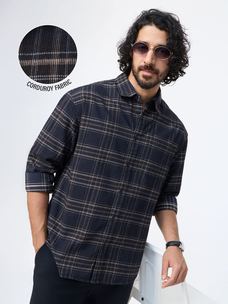 Corduroy Shirt: Eclipse Men Relaxed Shirts