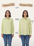 Cotton Linen Shirt: Ruby Streak Women Regular Shirts