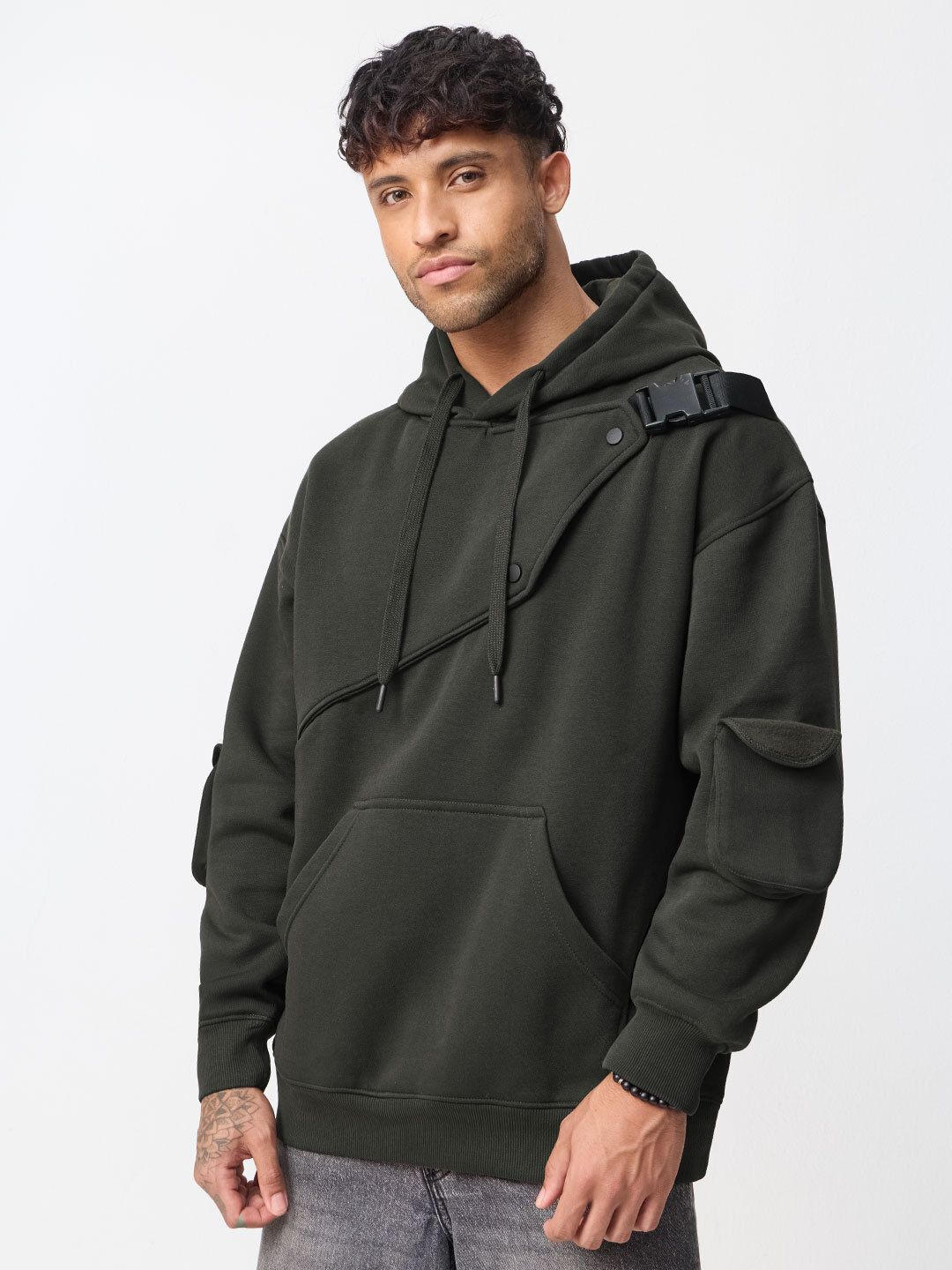 TSS Originals: Olive Haze Men Oversized Hoodies