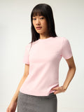 Regular Solids: Blush Women Regular T-Shirts