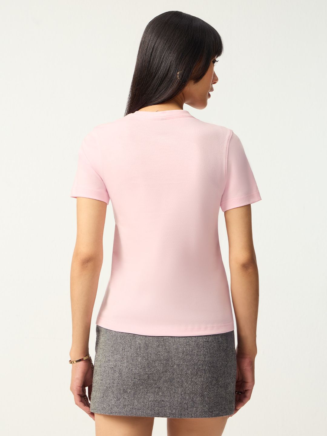 Regular Solids: Blush Women Regular T-Shirts