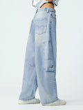Barrel-Fit Denim: Celeste Blue Women Barrel Denims