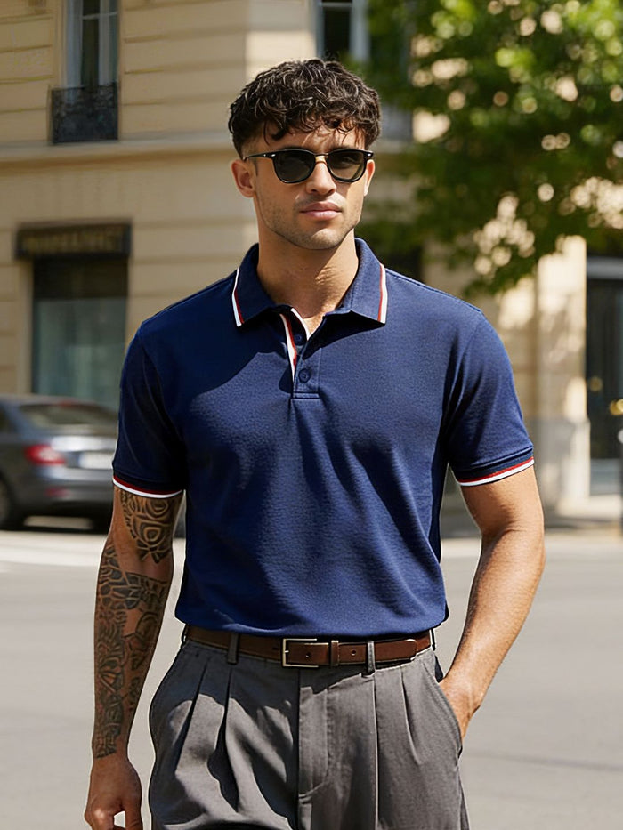 Pique Polo: Indigo Classic Polos
