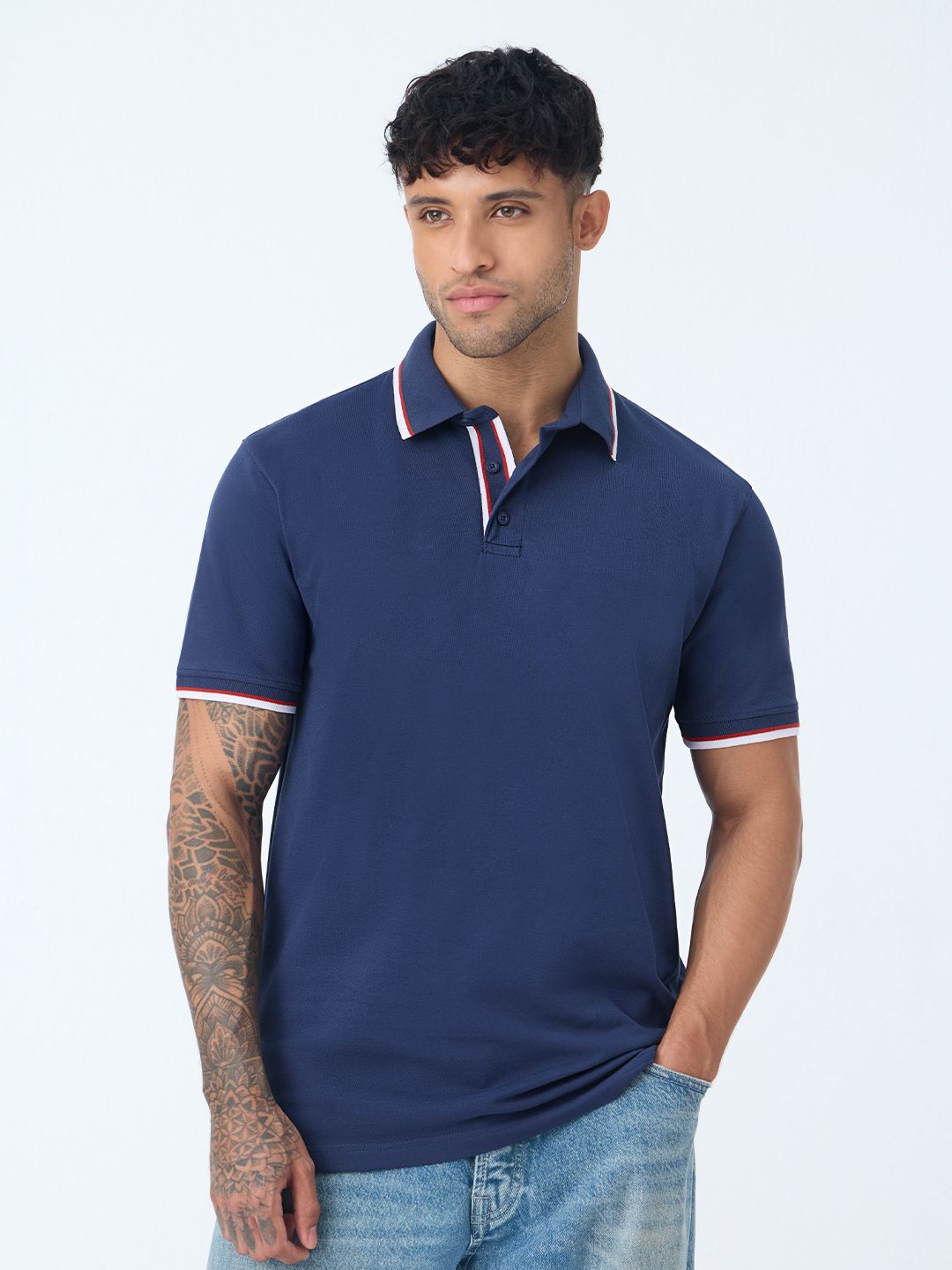 Pique Polo: Indigo Classic Polos