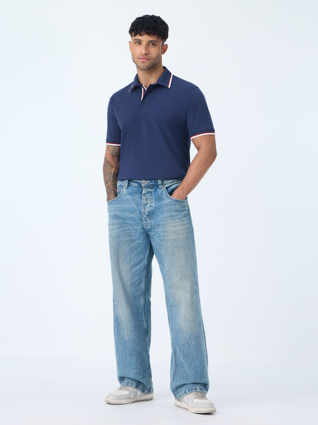 Pique Polo: Indigo Classic Polos