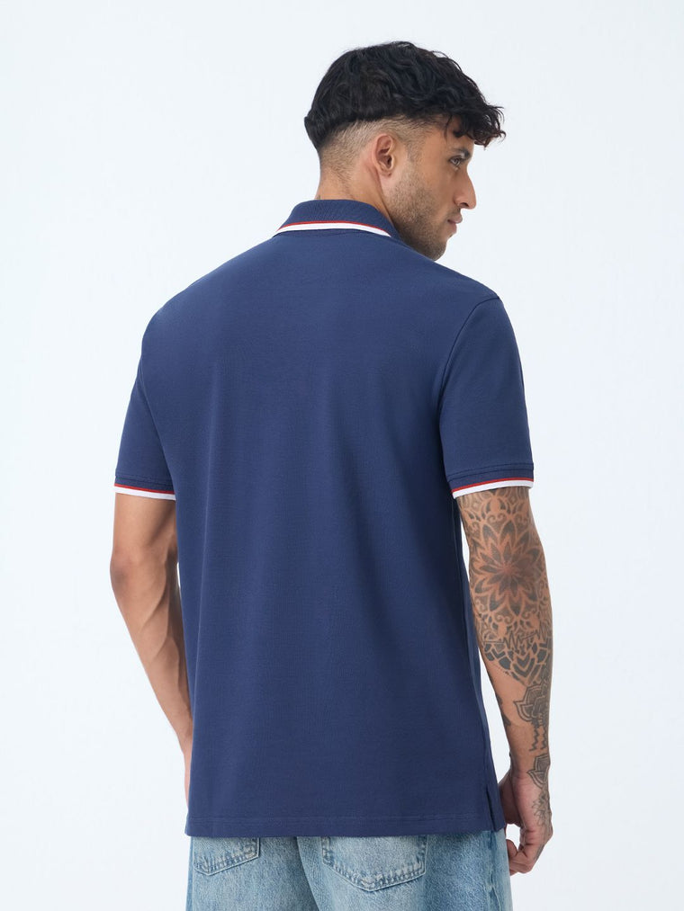 Pique Polo: Indigo Classic Polos