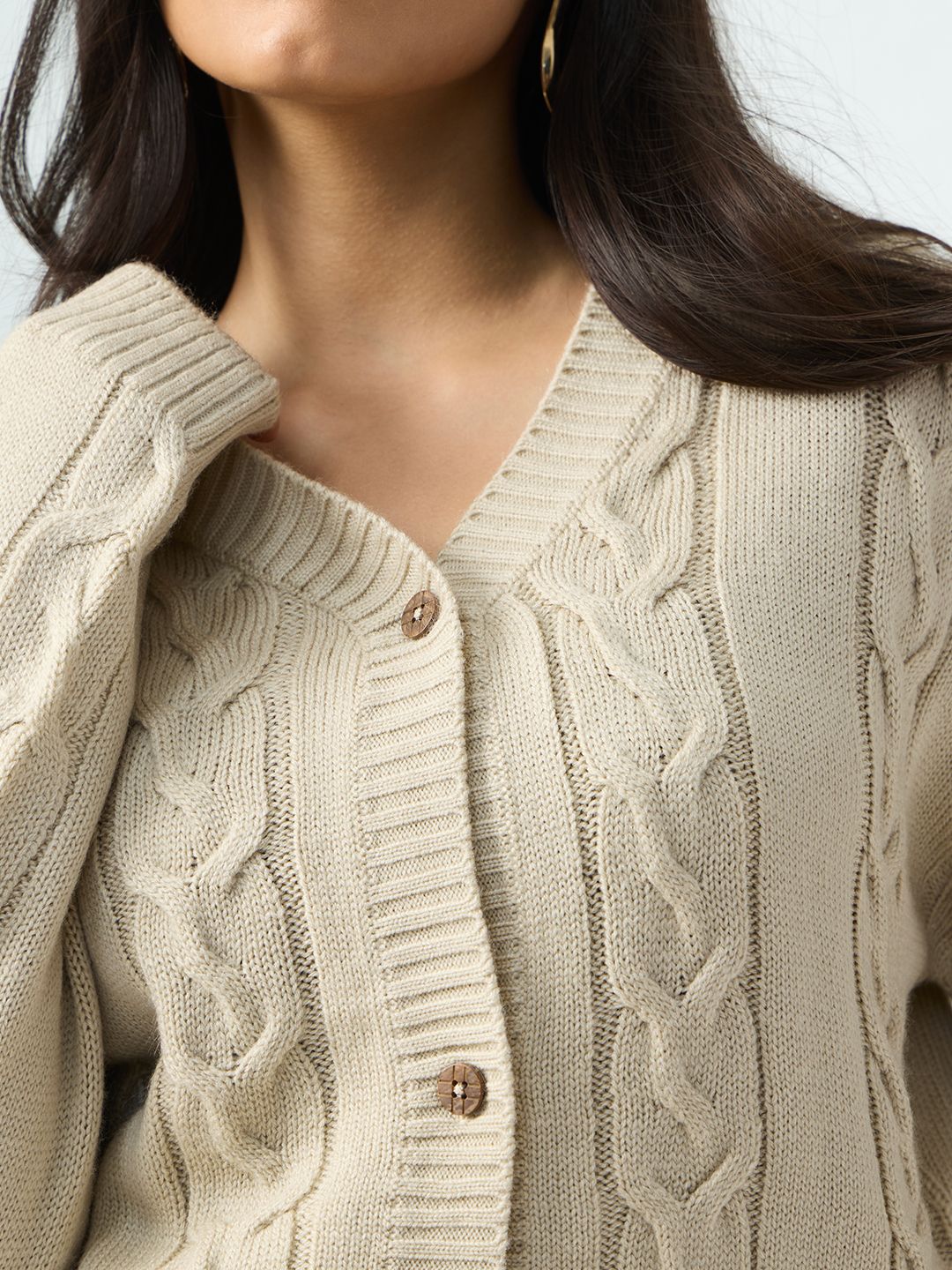 Cable-Knit Sweater: Farmhouse Women Cardigans