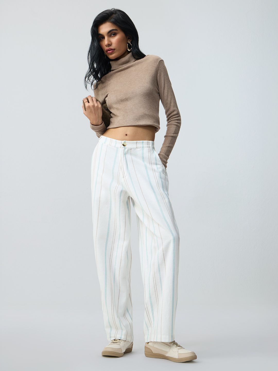 Cotton Linen Pant: Cruise Women Barrel Pants