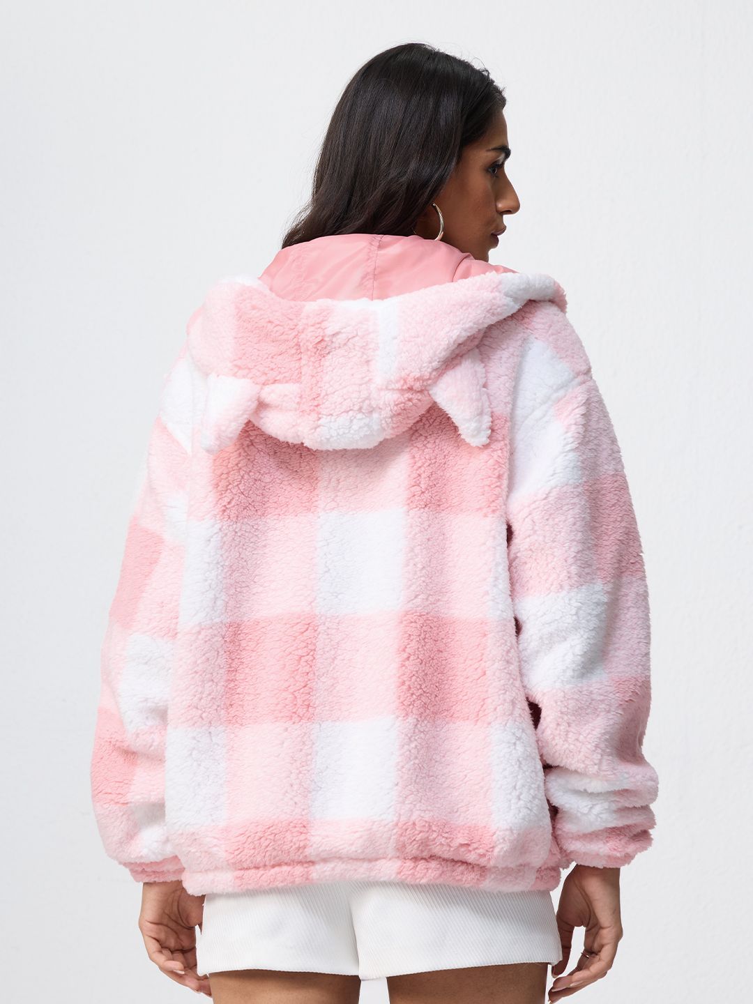 Fur Hoodie: Purrfect Women Oversized Zipper Hoodies
