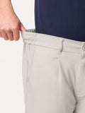 Straight Pleated Pants: Cloud White Men Super Flex Pants