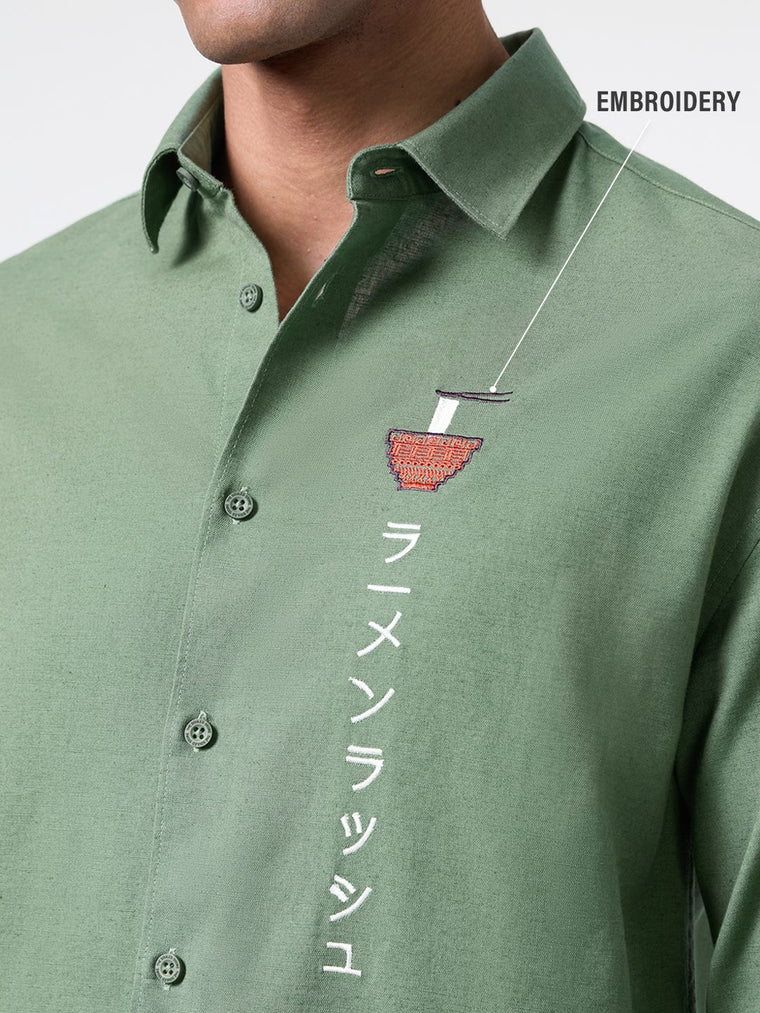 Cotton Linen: Ramen Cotton Linen Shirts