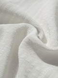 Side Rouching Shirt: Off White Women Fitted Shirts