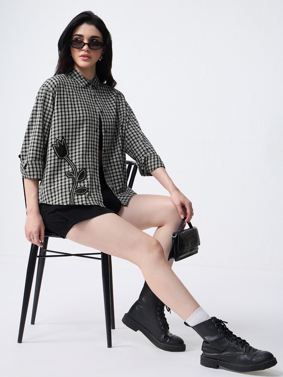 Plaid Shirt: Tulip Women Relaxed Shirts
