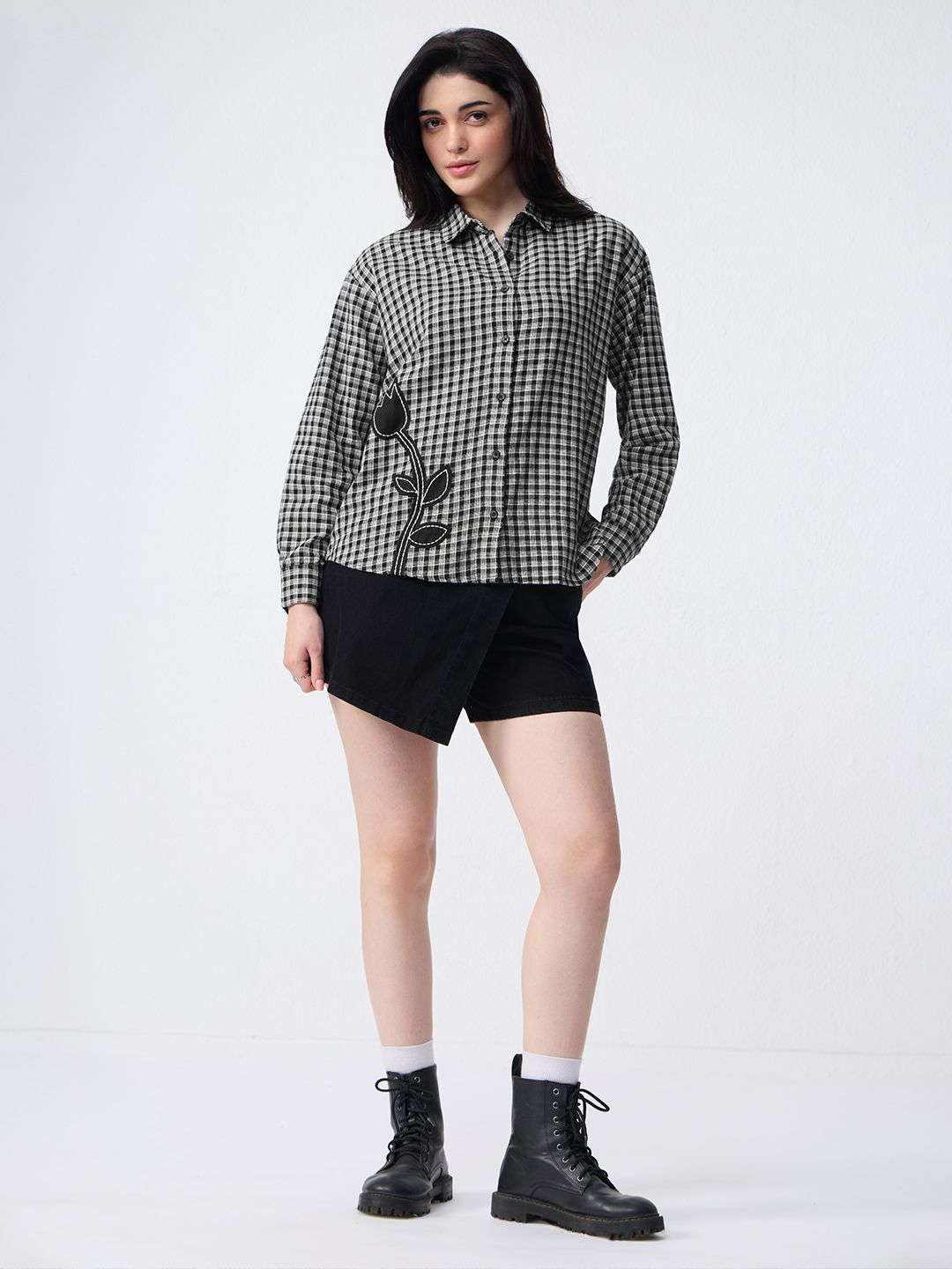 Plaid Shirt: Tulip Women Relaxed Shirts