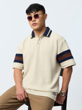 Textured Polo: Nautical Oversized Polos