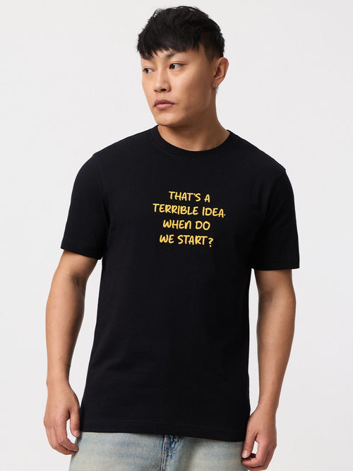 Casual Classics: Terrible Idea Men Relaxed Fit T-Shirts