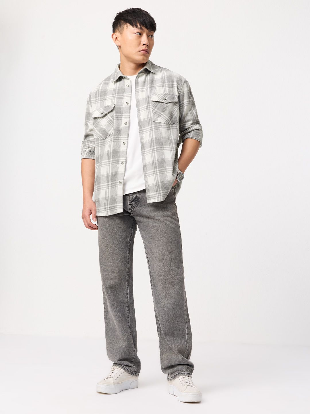 Plaid Shirt: Mystical Men Utility Shirts