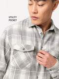 Plaid Shirt: Mystical Men Utility Shirts