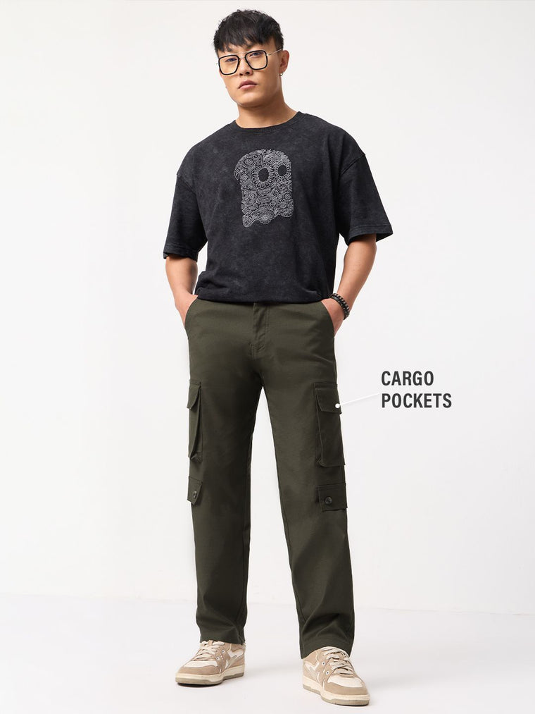 Ripstop Pants: Smoky Truffle Men Cargo Pants