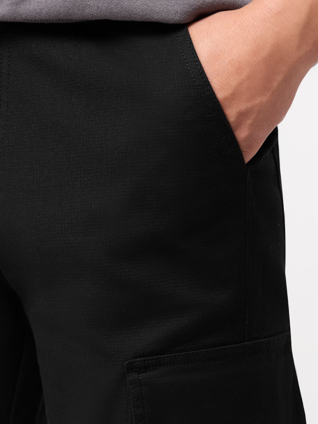 Ripstop Cargo: Matte Onyx Men Cargo Pants