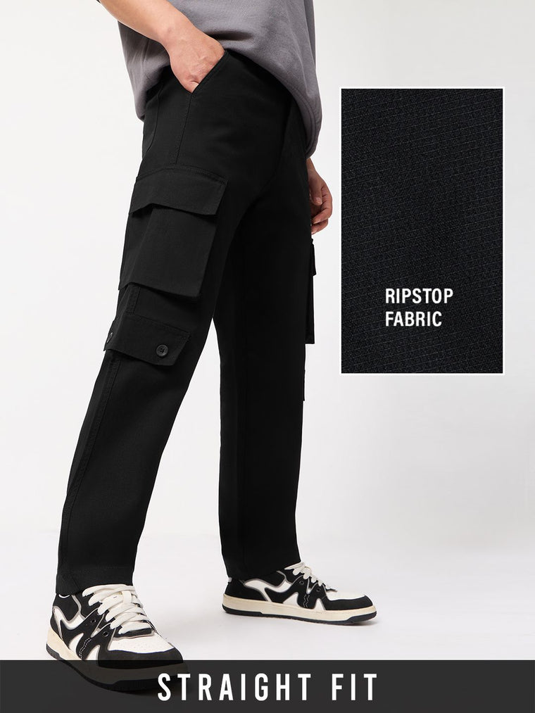 Ripstop Cargo: Matte Onyx Men Cargo Pants