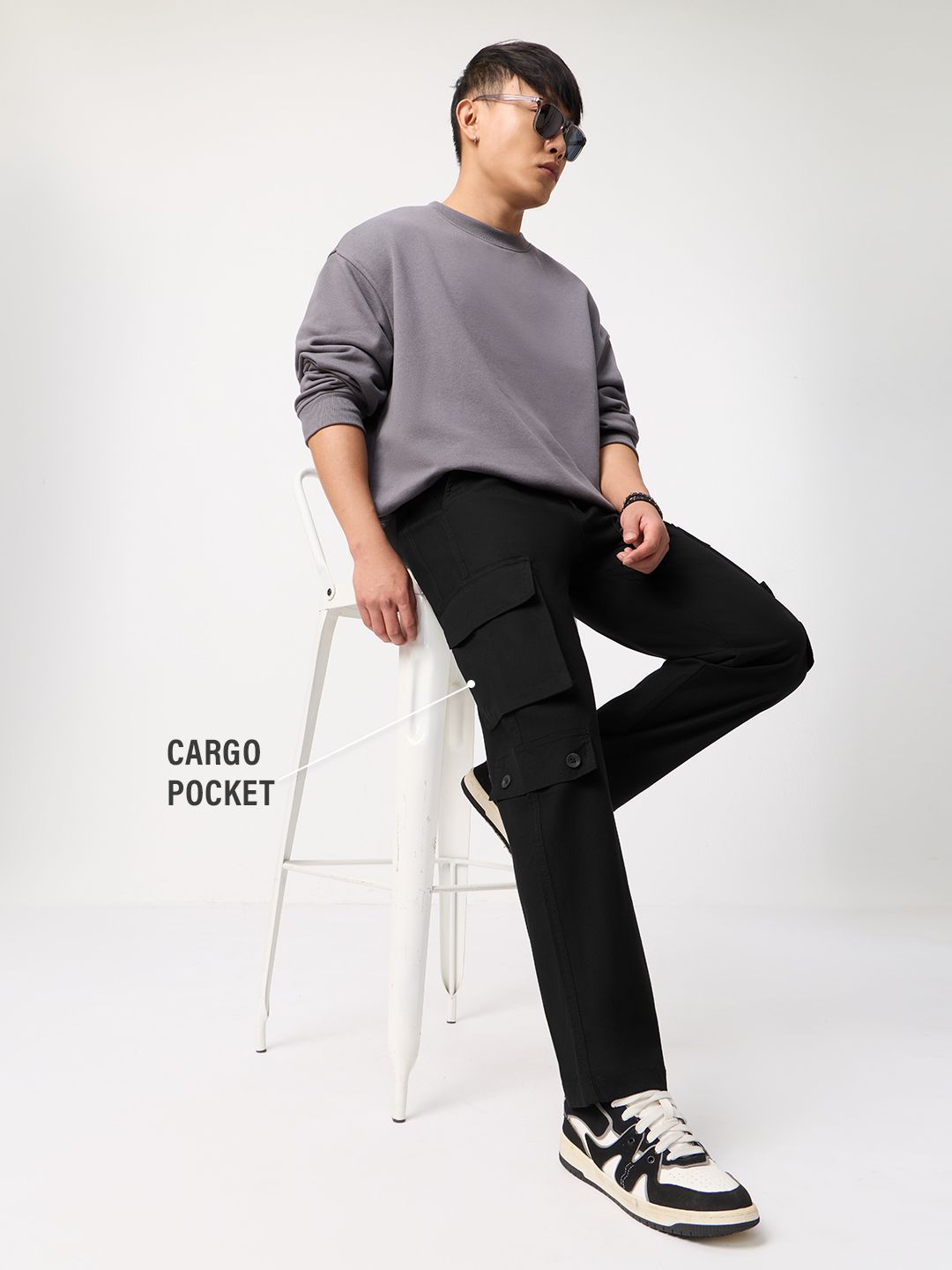 Ripstop Cargo: Matte Onyx Men Cargo Pants
