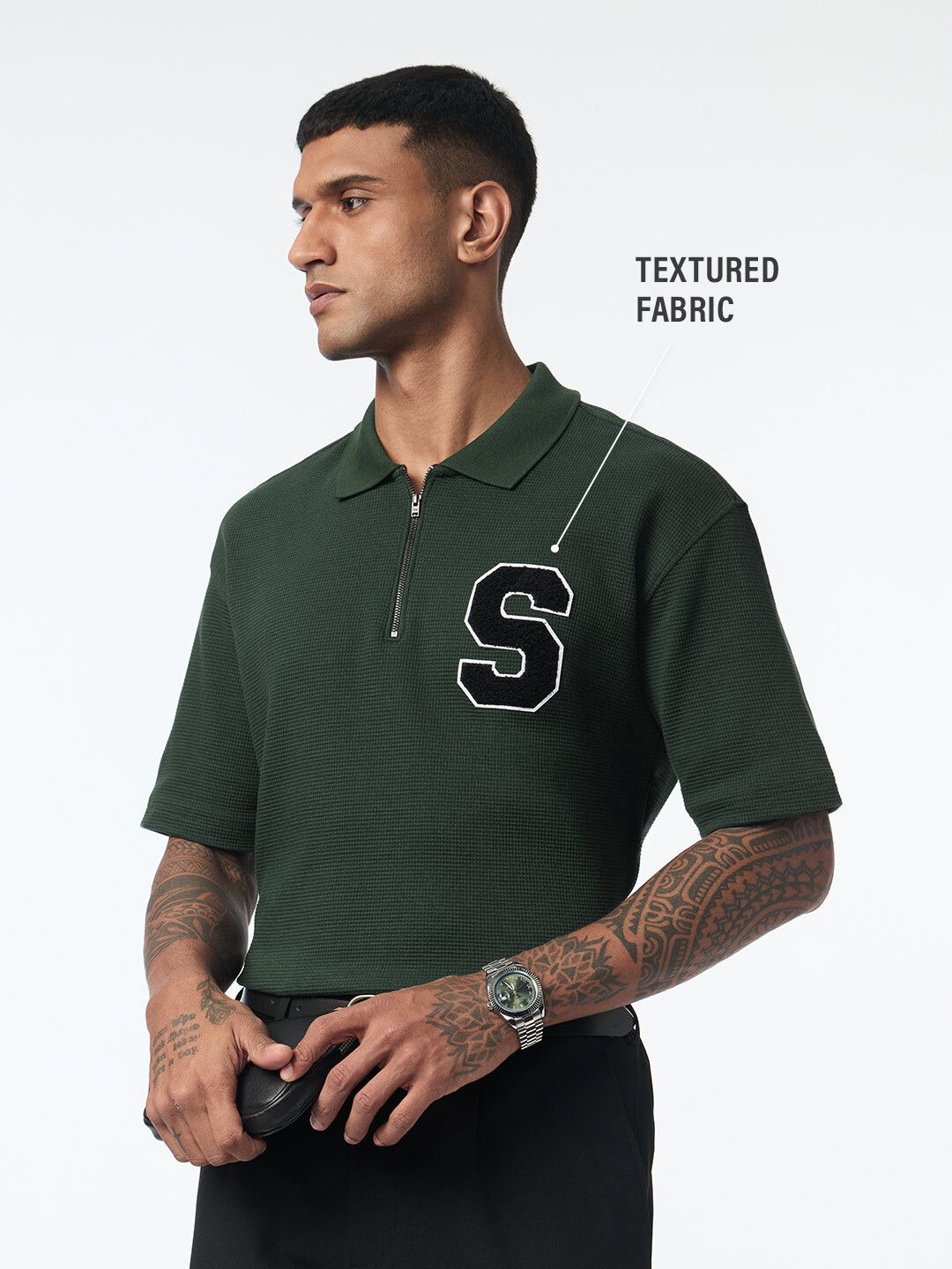 Textured Polo: Aspen Oversized Polos