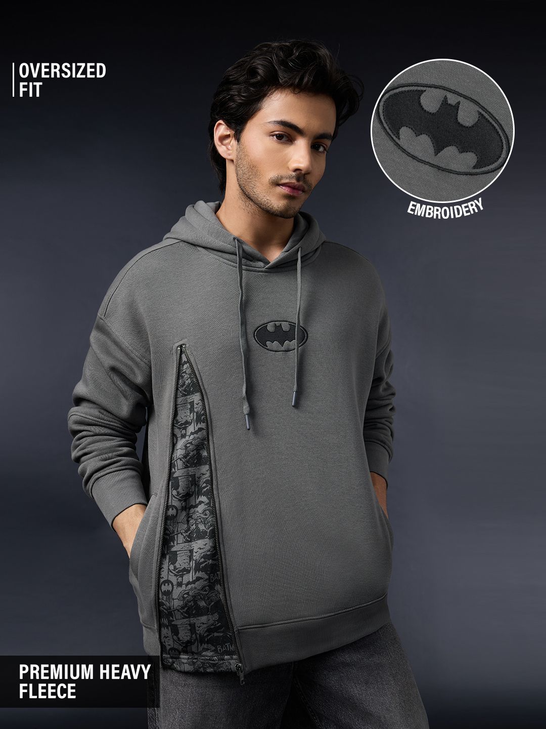 Batman: Comics Men Oversized Hoodies