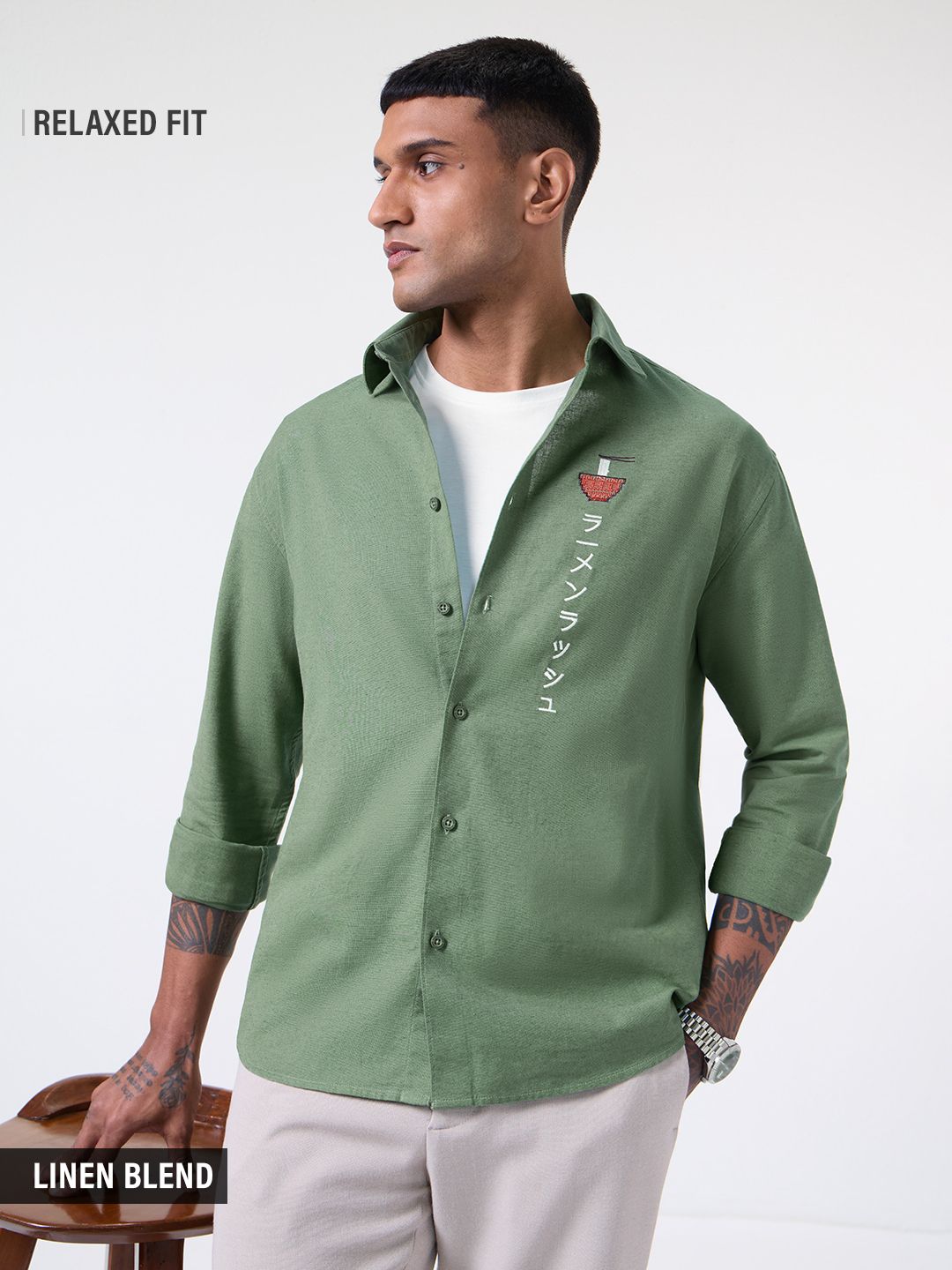 Cotton Linen: Ramen Cotton Linen Shirts