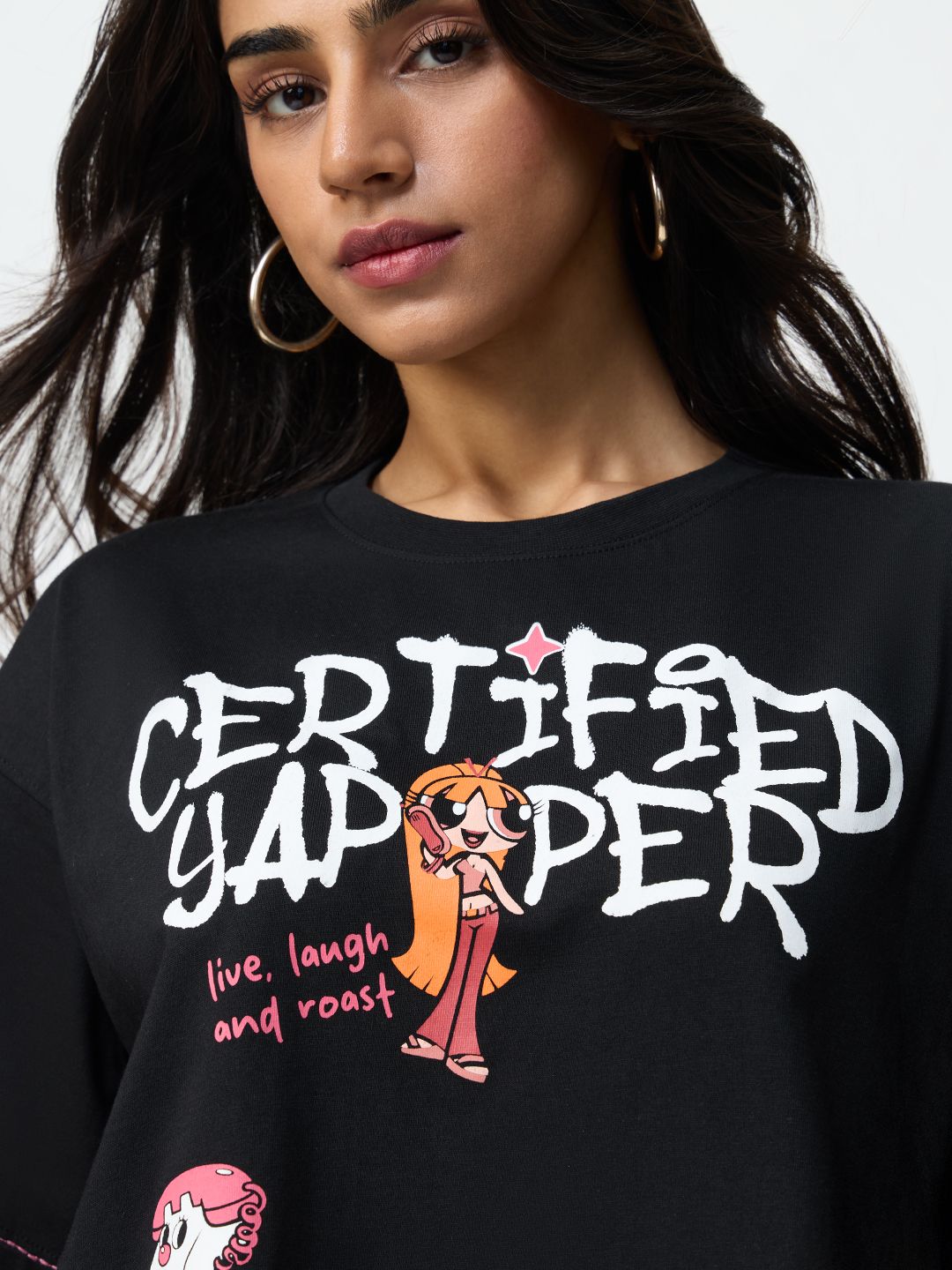 Powerpuff Girls: Certified Yapper Women Oversized T-Shirts