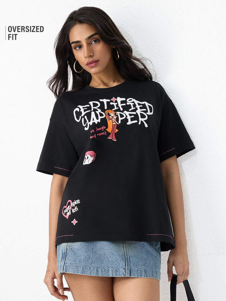 Powerpuff Girls: Certified Yapper Women Oversized T-Shirts