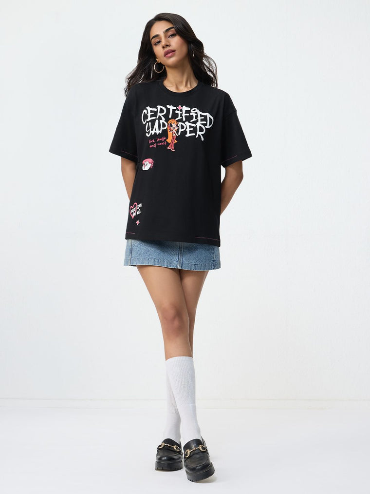 Powerpuff Girls: Certified Yapper Women Oversized T-Shirts