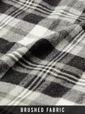 Plaid Shirt: Grey Grid Men Relaxed Shirts