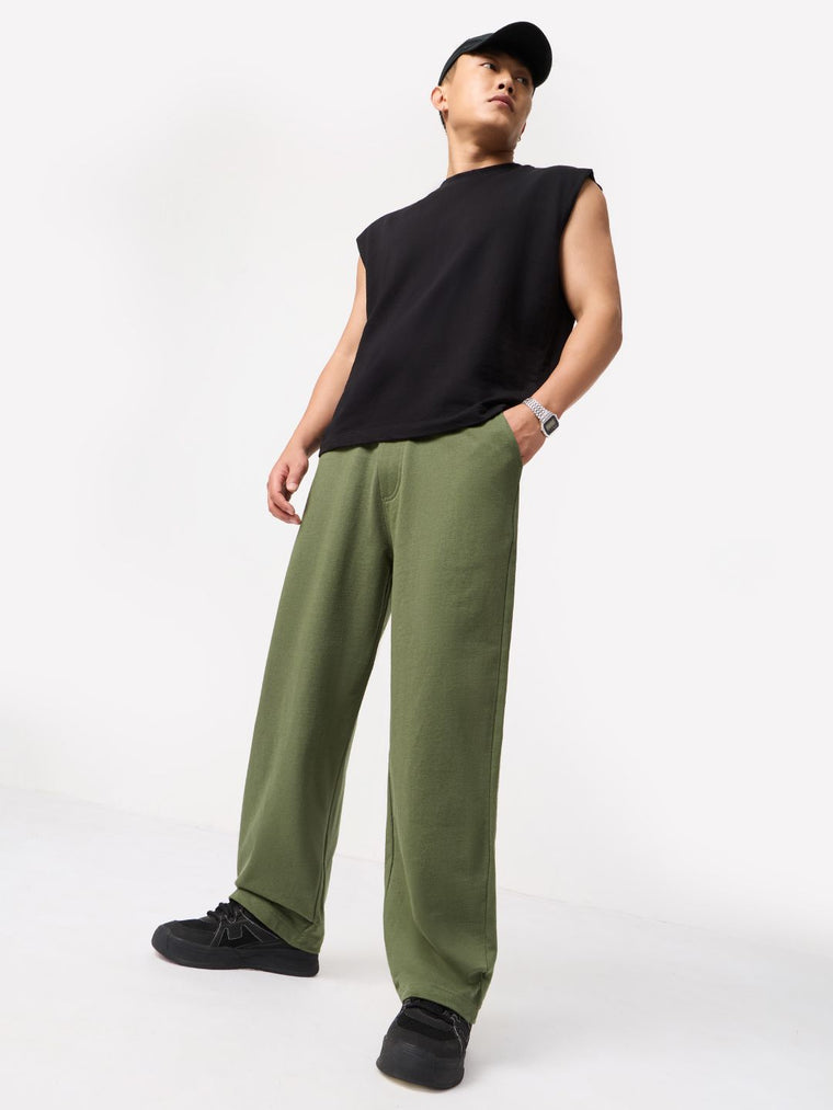 Korean Joggers: Basil Korean Joggers