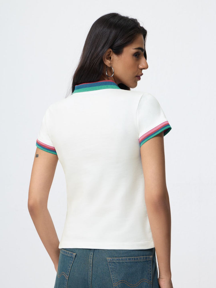 Solids: Bubbles Women Polo T-Shirts