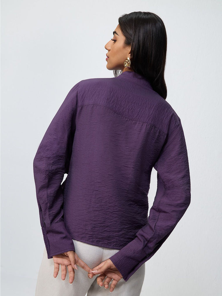 Buckle Shirt: Berry Women Regular Shirts