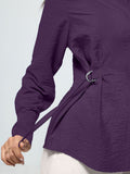 Buckle Shirt: Berry Women Regular Shirts