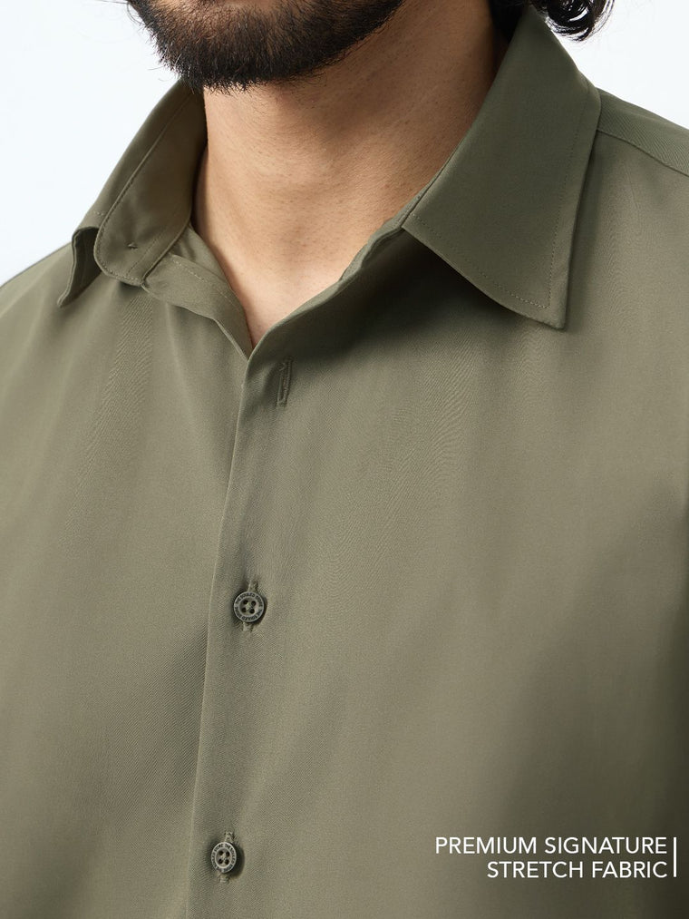 Luxe Shirt: Basil Green Shirts