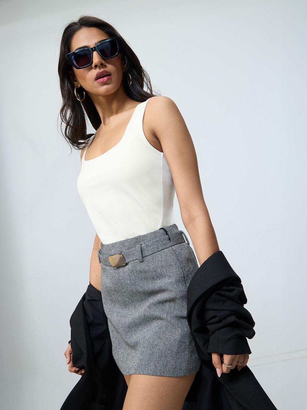 Essential Solids: Ivory Dust Women Knit Tops