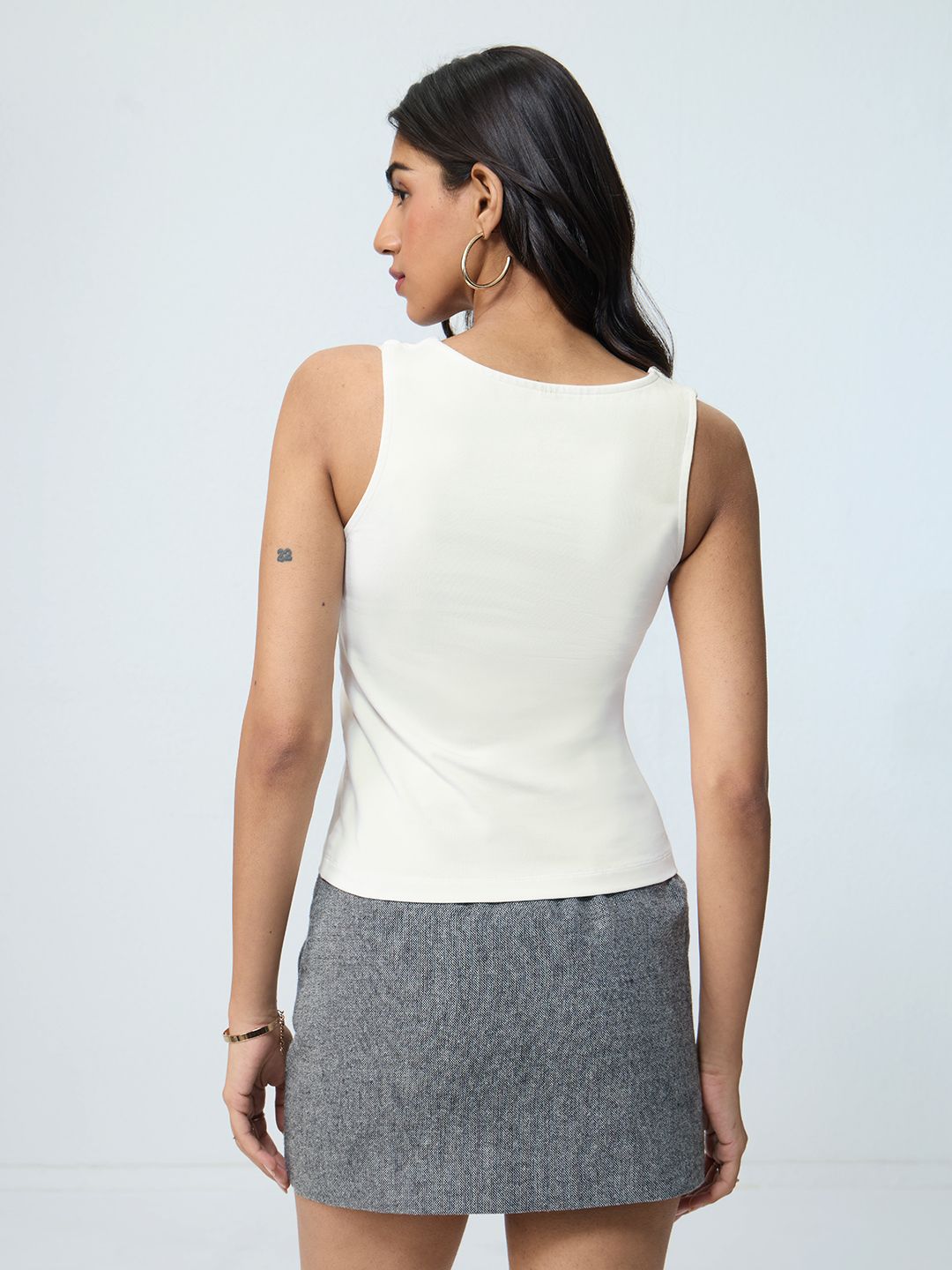 Essential Solids: Ivory Dust Women Knit Tops
