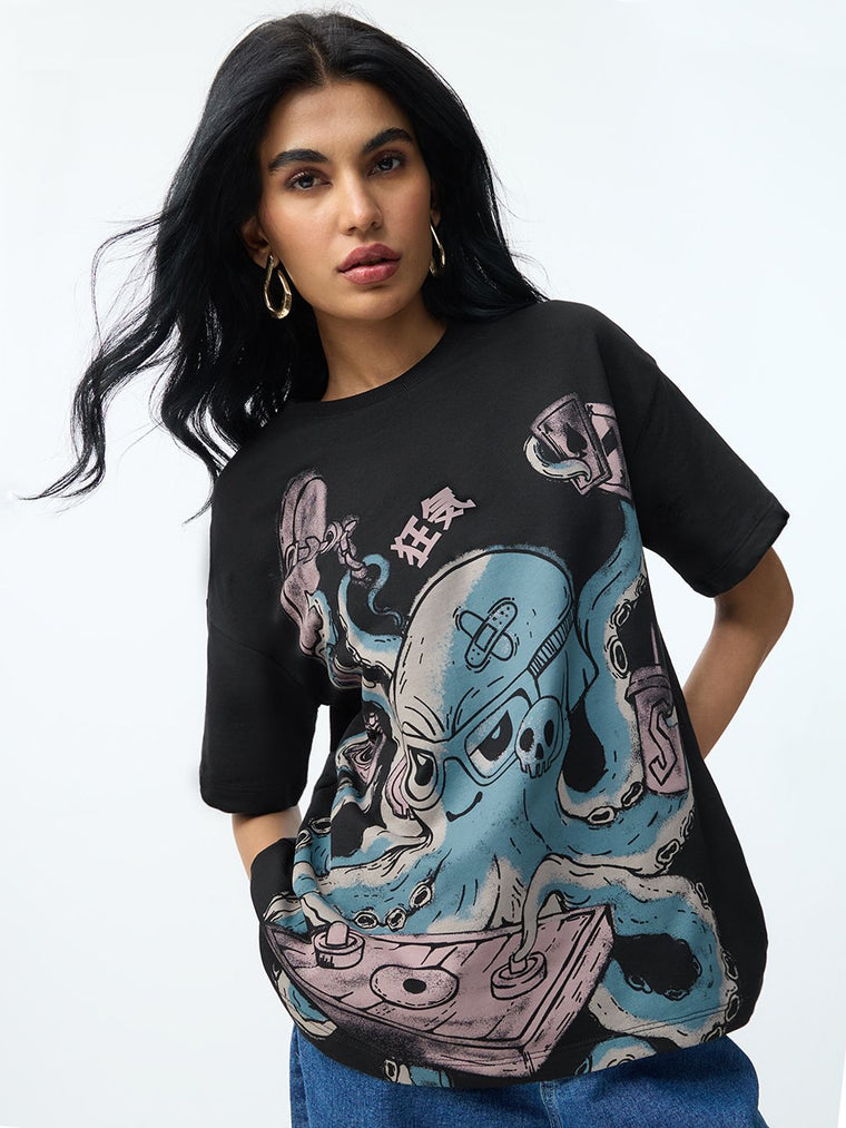 TSS Originals: Octopus Women Oversized T-Shirts