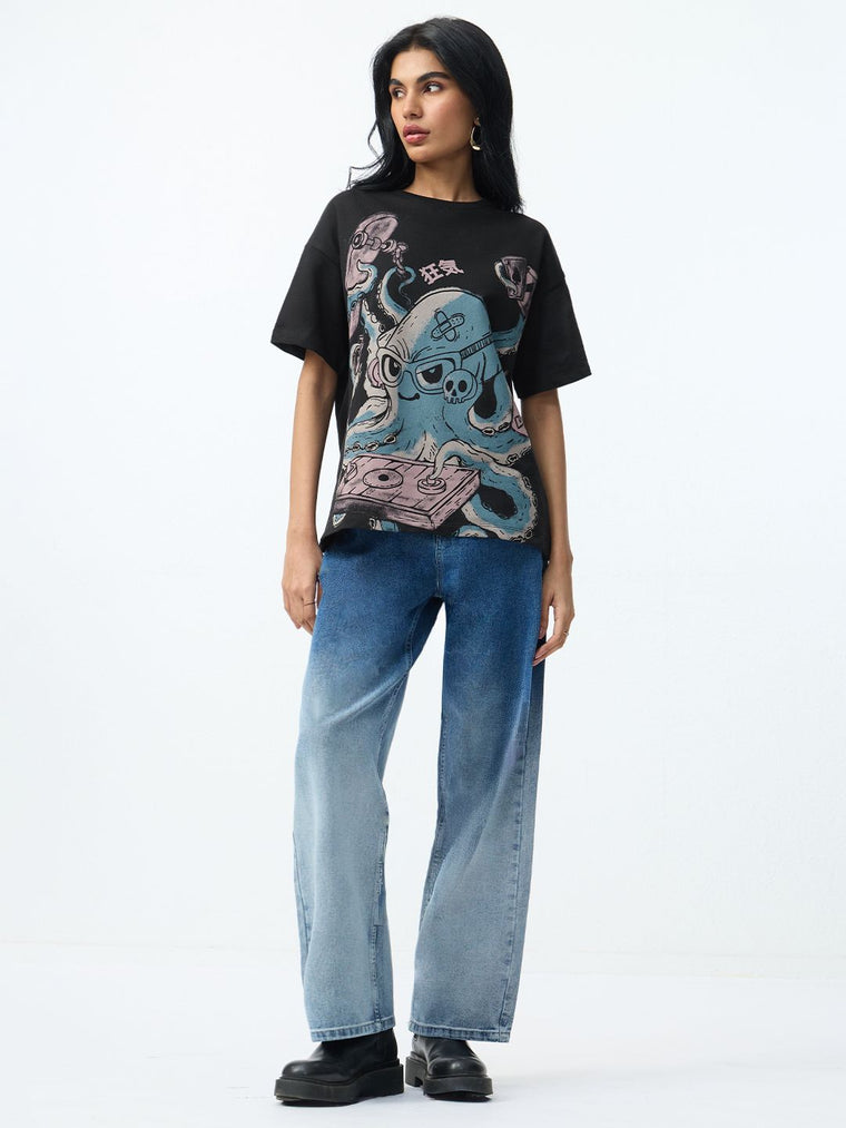 TSS Originals: Octopus Women Oversized T-Shirts