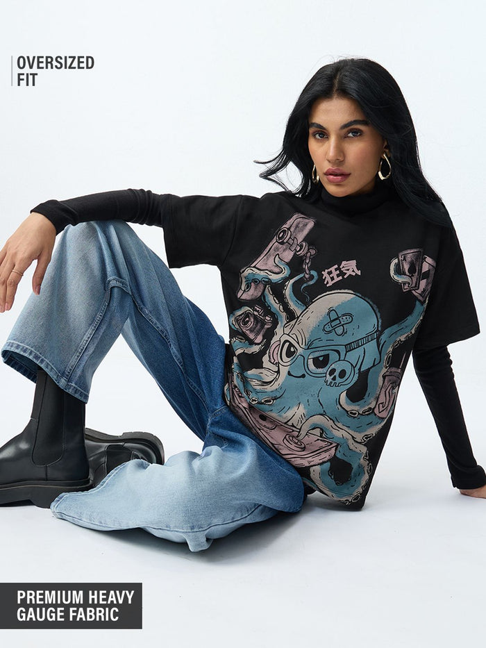 TSS Originals: Octopus Women Oversized T-Shirts