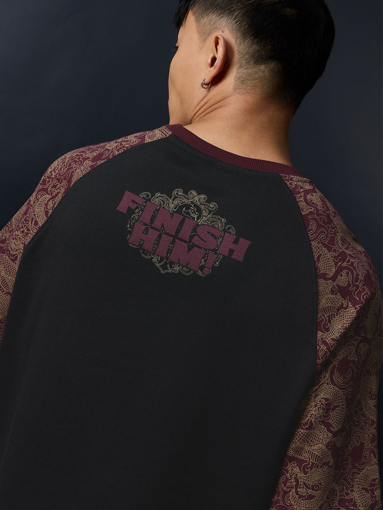 Mortal Kombat: Finish Him Oversized T-Shirts